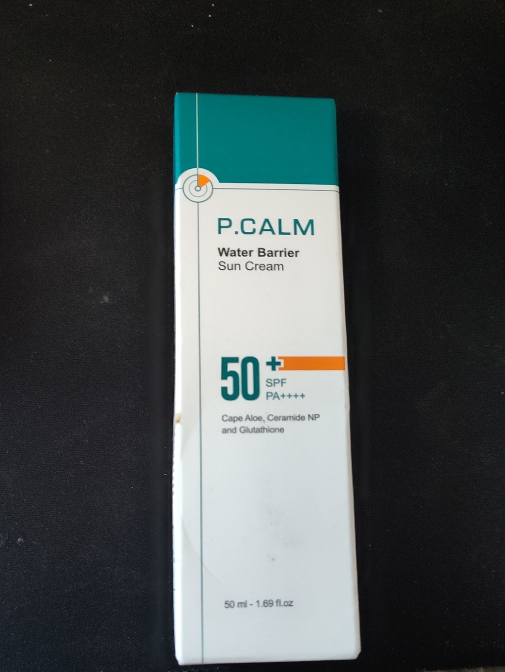P. CALM Water Barrier Sun Cream SPF 50+ – Teal/White